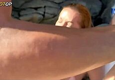 african cuckold watches old man destroy wife's pussy on beach