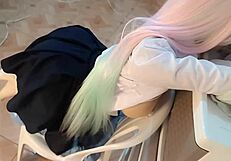 Big ass college girl takes best doggy pov cosplay fuck over 18