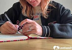 Naughty Teacher in Skirt Binds and Dominates Me Begging!