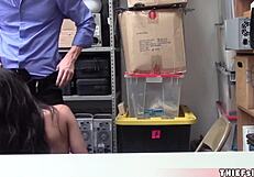 BEAUTIFUL PETITE BRUNETTE TEEN Caught Shoplifting Fucked Rough Doggy