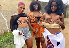 Real amateur african best friends play lesbian anal games licking squirting in hot reality