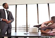 Busty Gia Derza teases boss Isiah Maxwell intimately