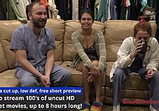 i need a second opinion on angel santana's shaved pussy spread wide.