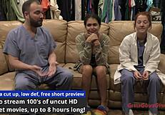 i need a second opinion on angel santana's shaved pussy spread wide.