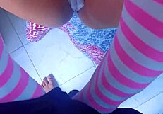 real college couple caught fucking hard in dorm pov amateurs young shaved wet orgasm