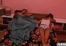 POV Outdoor Anal with Petite Latina Teen Next to Friend