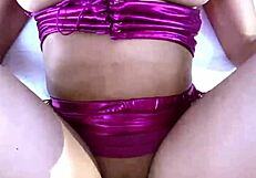 Petite big tits latina takes creampie pounding after school missionary