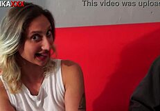 Sadira Hotwife's Wild Gangbang Backstage with Erotikaxxx Interviews Choking Gagging and Spitting