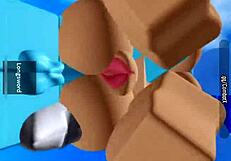 damn her tight pussy wrecked by huge cock cum explosion