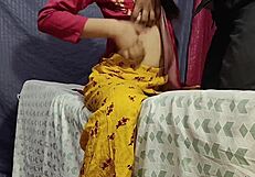 Indian Aunty Surrenders Huge Oiled Ass to Young Boy's Relentless Pounding Domination