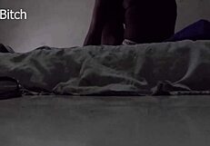 Hidden Cam Catches Muscular African Bodybuilder Dominating Skinny Legs Full Sex