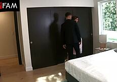 Stepbro tricks adriana chechik into doggystyle creampie pussy draining