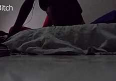 Hidden Cam Catches Muscular African Bodybuilder Dominating Skinny Legs Full Sex