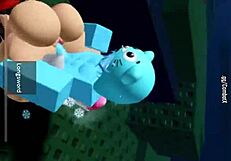 damn her tight pussy wrecked by huge cock cum explosion