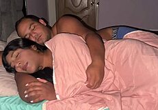 stepdad's heart races mistaking stepdaughter for wife, accidentally creampies her juicy pussy