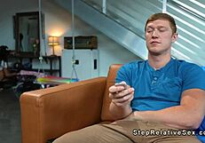 Big Cock Pounds Tanned Stepsister's Big Tits In Taboo Ride