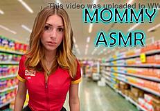 ASMR roleplay cashier flirts and teases with naughty whispers!!