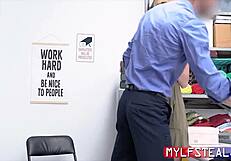 senator's wife fucks cop in garage to keep her theft secret