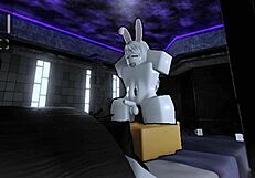 breeding cute bunny ladyboy's tight hole