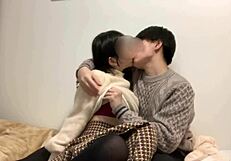 Sweet deep kisses lead to cozy bed hentai play on period day