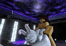 breeding cute bunny ladyboy's tight hole
