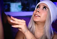 sexy blonde babe craves deep cock sucking before wild fucking session