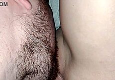 WOW, CUCKOLD HUSBAND BRINGS FRIEND TO LICK MY SHAVED PUSSY CLEAN BEFORE BED!