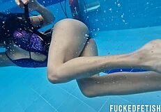 SEXY MOONBLACK'S CURVY BLACK ASS DRIPPING WET IN POOL FETISH RELEASE!
