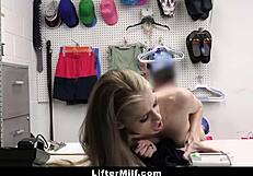 Milf Caught Stealing Panties! Brutal Strip Search in Garage!