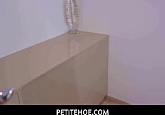 petite russian nata paradise seduces muscular roommate with deepthroat blowjob in dorm