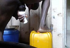 banging silicone toy hard till creampie splashes out