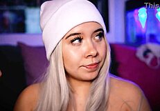 sexy blonde babe craves deep cock sucking before wild fucking session