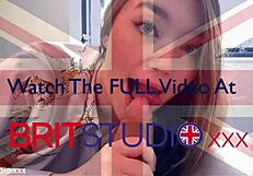 hot british teen gulps down mouthfuls of hot cum after deepthroat