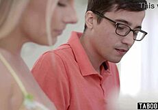 Busty Bunny Madison's piano lessons turn into hardcore student tit-fuck frenzy!