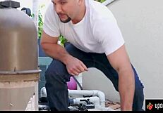 sexy milf bares big tits and wet pussy in steamy hardcore ride