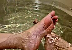 Pepe Takes Relaxing Bathtub Dip