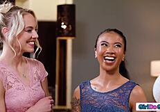 Hey stepdaughter, ever wonder why your stepmom stares at your shaved pussy?