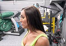 Stepmom bets she drains my cum fastest in doggystyle creampie!