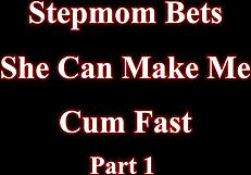 Stepmom bets she drains my cum fastest in doggystyle creampie!