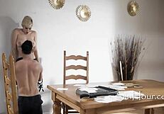 Eating Out Future Sister-in-Law Skye Blue's Tight Pussy with Natural Big Tits Worship