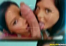 chubby party girls with huge natural tits get pumped hard in vip interracial reality bash