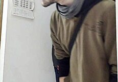 Watch me jerk monster cock in shop for gigantic cumshot?