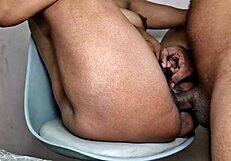 StepSon Fucks Bent Over Indian Pregnant Milf Stepmom Doggy Missionary with Cumshot Moans