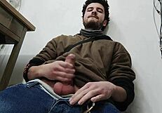 Watch me jerk monster cock in shop for gigantic cumshot?