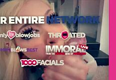 Chanel Camryn's Sloppy Deepthroat Spits Mess Everywhere In Passionate Throat Fuck