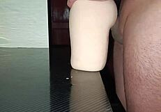 anal with sally then cum exploding between her thighs