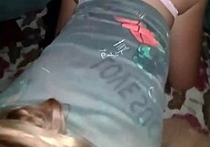 amateur puta fights boyfriend then creampies on my monster cock bed