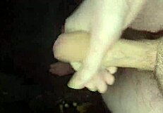 freezing solo monster cock jerk outdoors!