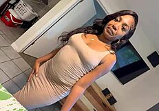 Naomi Noel strips for nosy stepson in dirty roleplay tale