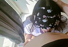 POV: Cute Thai Babe's Beautiful Ass Squirts from Hard Pounding Creampie